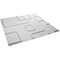 Ekena Millwork Odessa EnduraWall Decorative 3D Wall Panel, White, 19 5/8"W x 19 5/8"H WP20X20ODWH - alternate 5